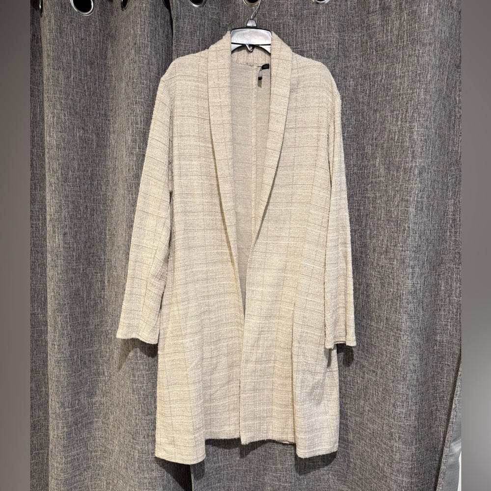 Zara Beige Knit Long Jacket